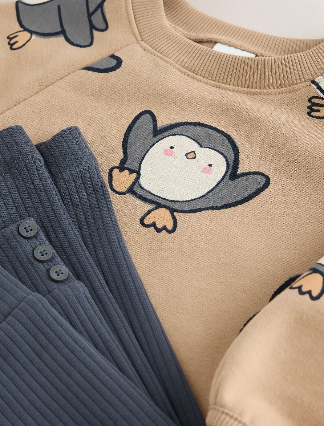 Neutral Sweatshirt and Leggings
Set