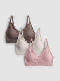 Primark 3pk Lace Trim V-Neck Bralettes