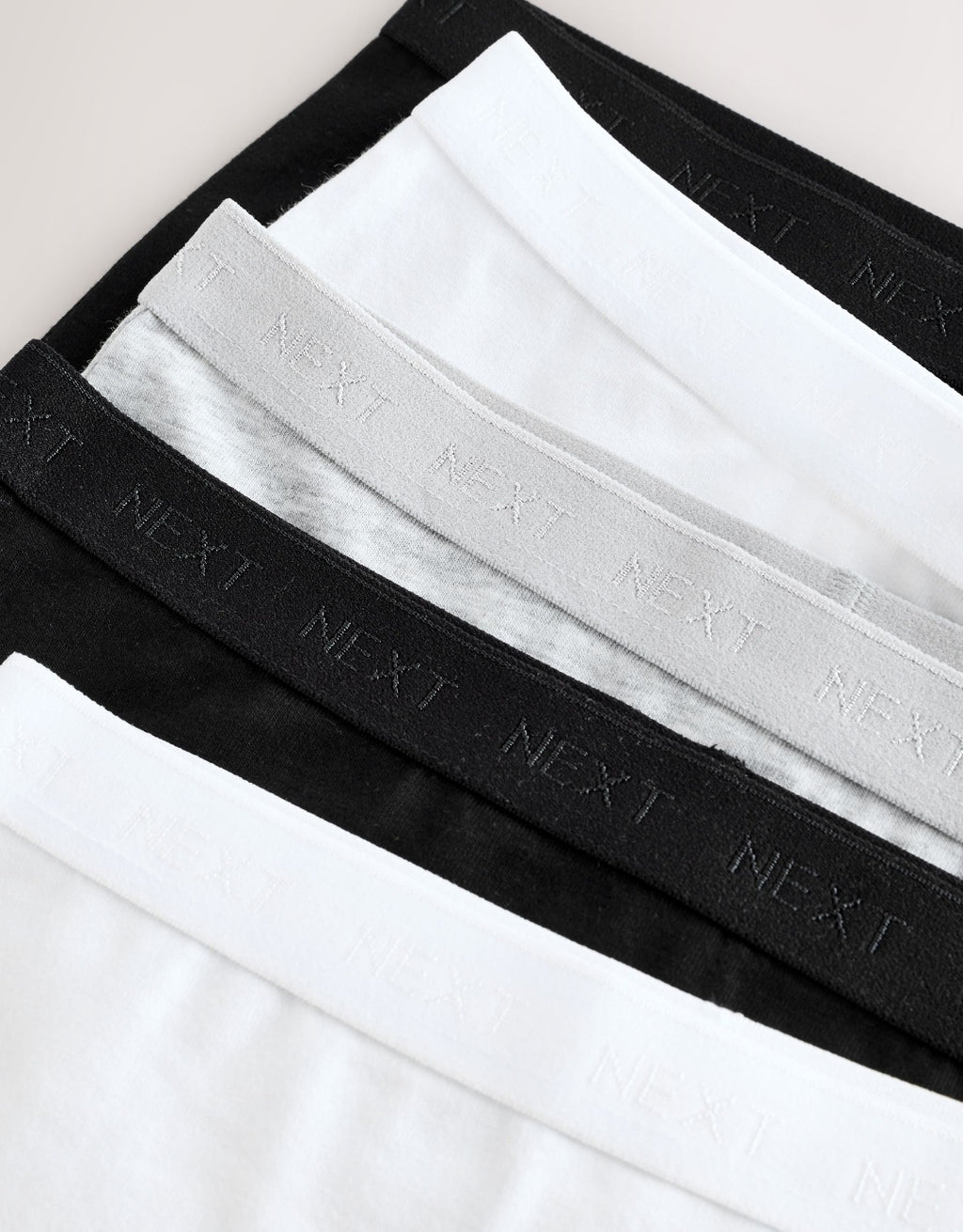 Black/White/Grey Short Briefs 5
Pack
