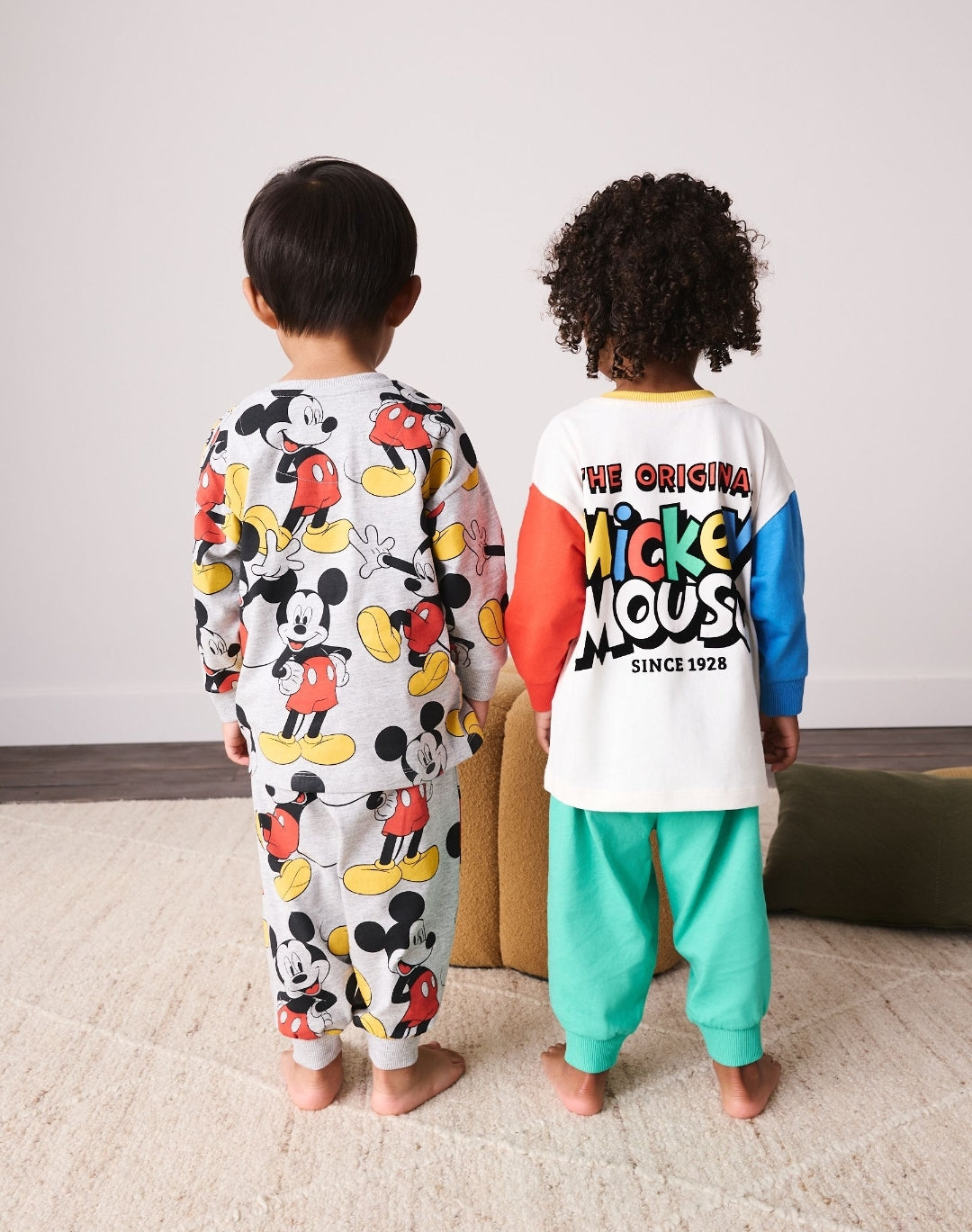 Colourblock Mickey Mouse Oversized Pyjamas 2 Pack