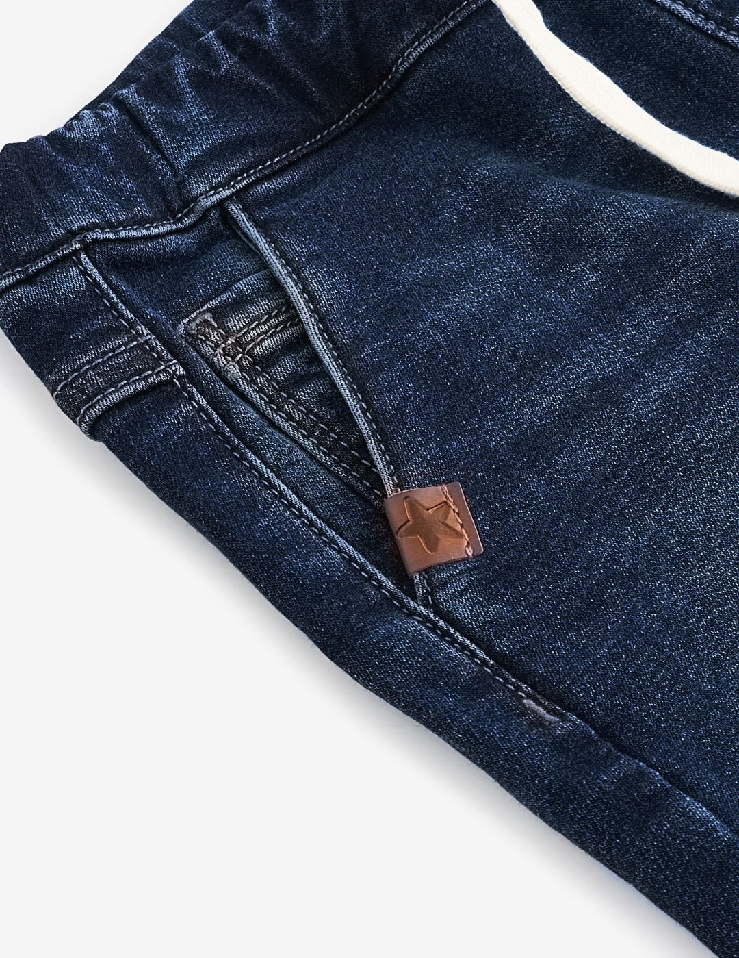 Dark Blue Regular Fit Joggers Jeans With Comfort Stretch