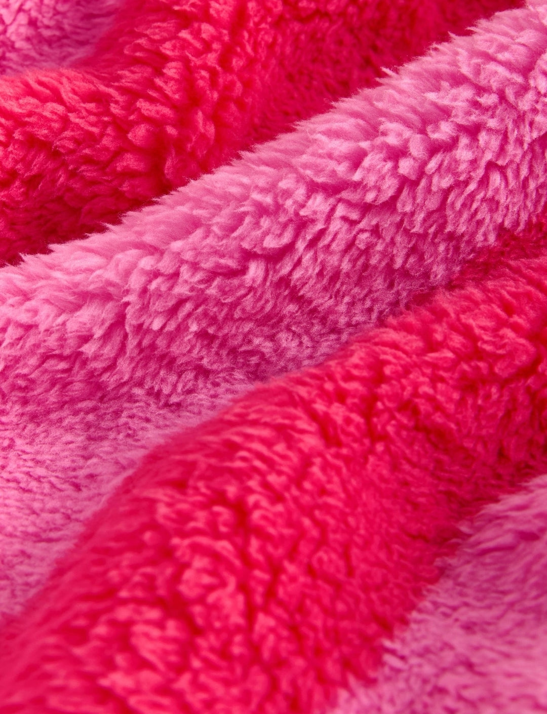 Pink/Red Stripe Fleece Dressing Gown