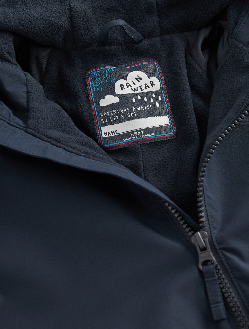 Navy Blue Waterproof Fleece Lined Puddlesuit