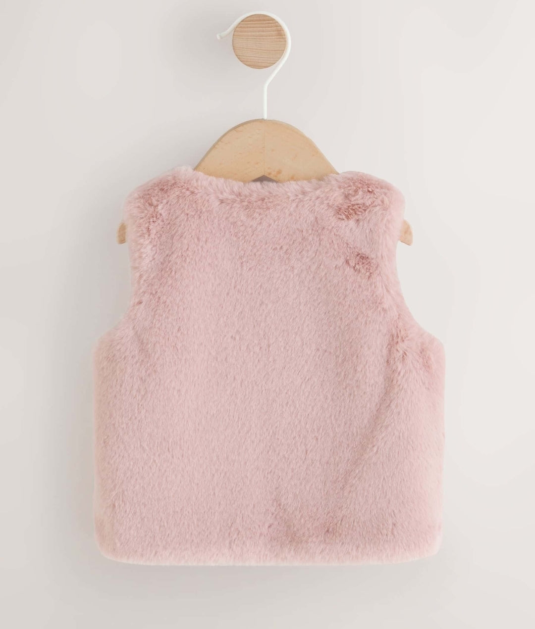 Pink Faux Fur Baby Gilet