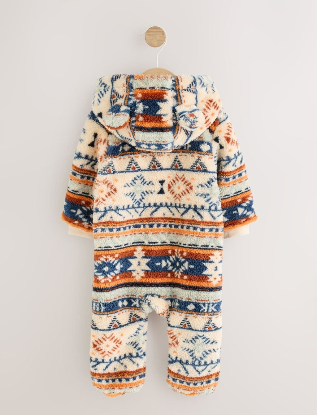 Fairisle Fleece Baby Pramsuit