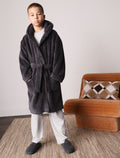 Grey Fleece Robe
