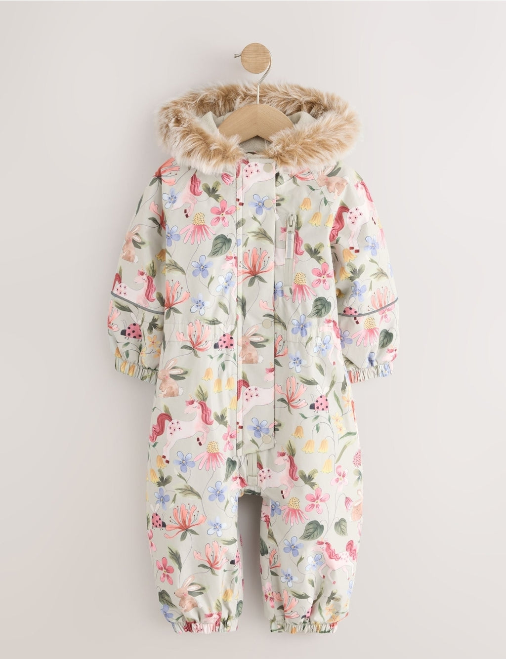 Sage Green Unicorn Waterproof
Printed Snowsuit