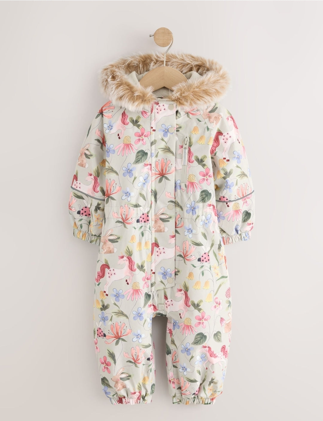 Sage Green Unicorn Waterproof
Printed Snowsuit
