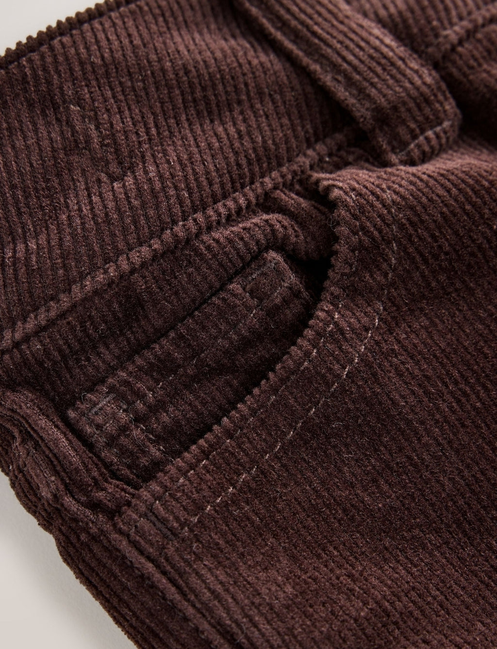 Chocolate Brown Cord Low Rise Flared Jeans