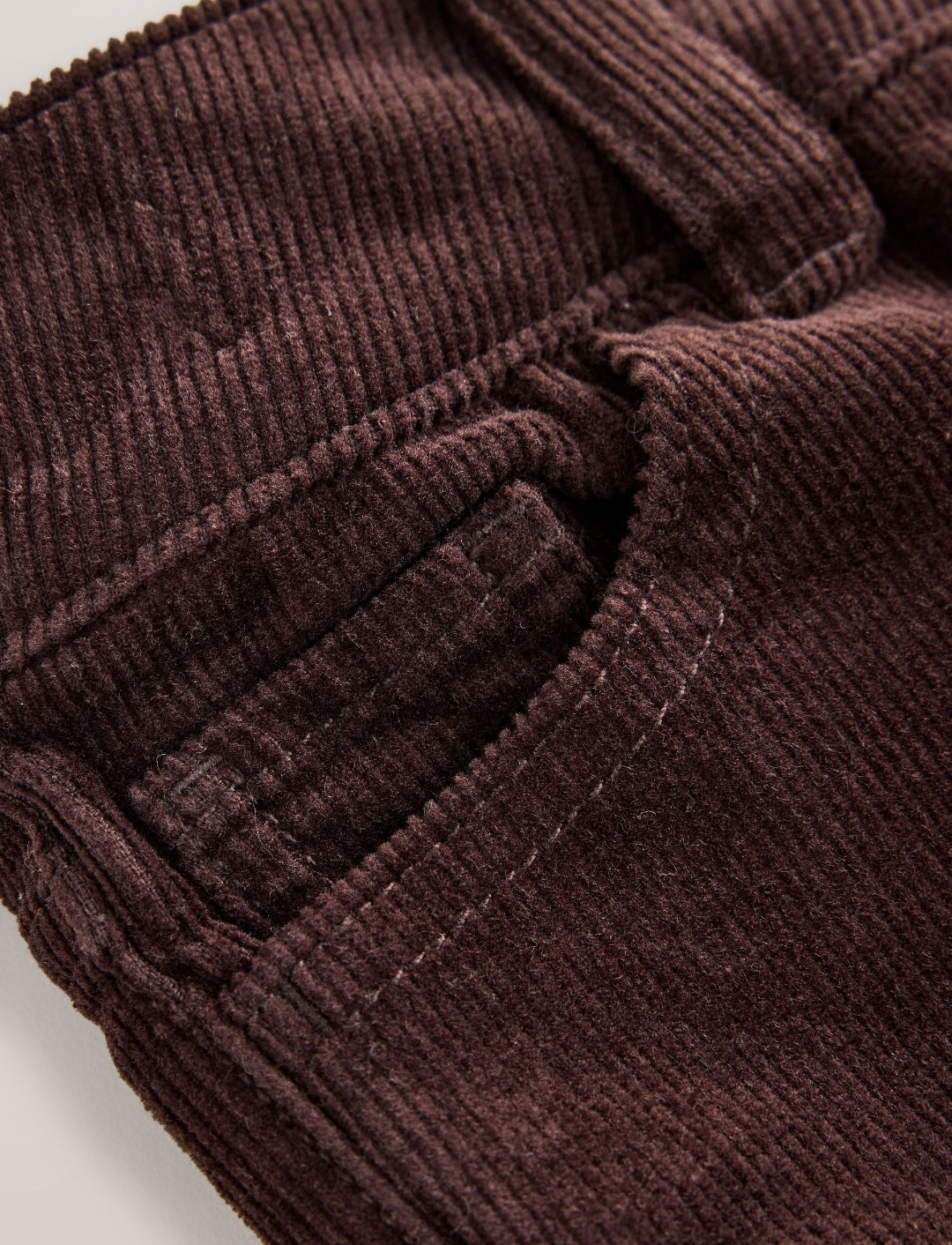Chocolate Brown Cord Low Rise Flared Jeans