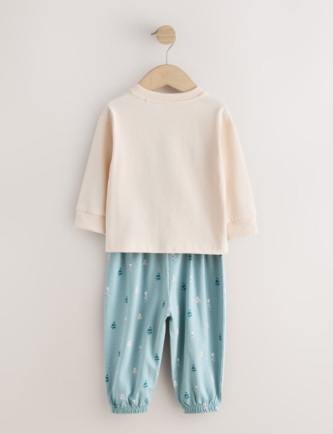 Turq/Cream Christmas Joggers Pyjamas Pack