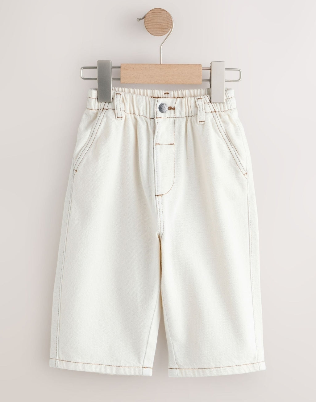 Ecru Wide Fit Jeans