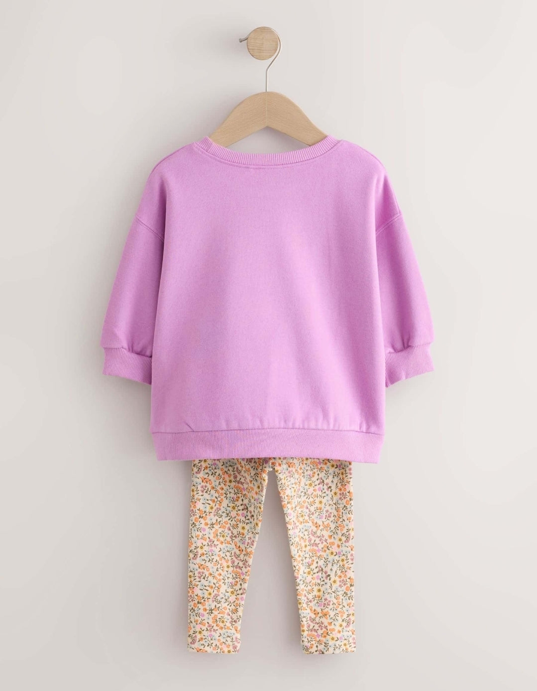 Purple Butterfly Sweatshirt and Leggings Set