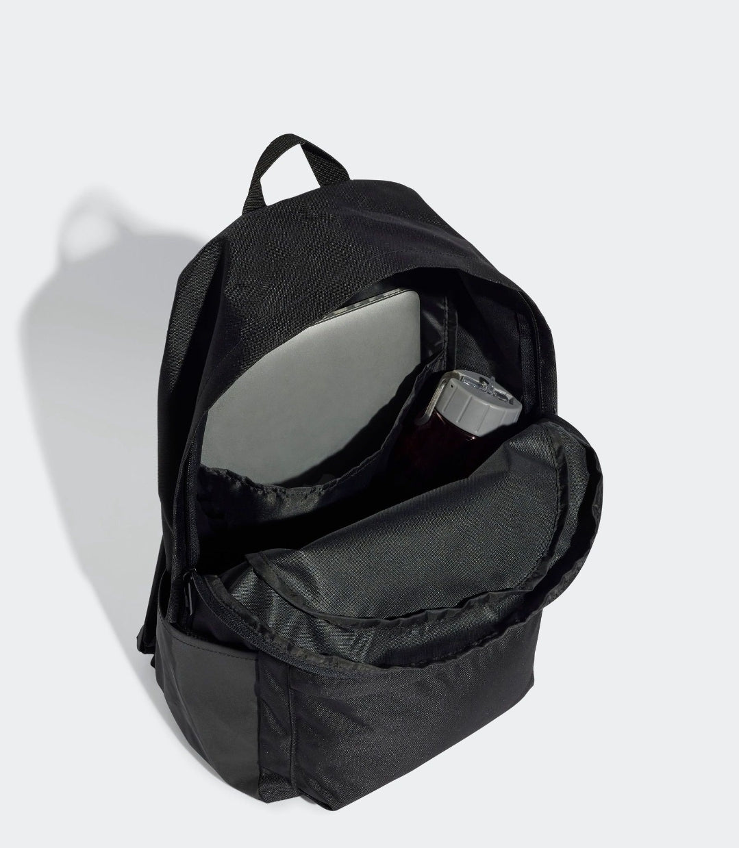 adidas Black Classic 3 Bar Logo Backpack