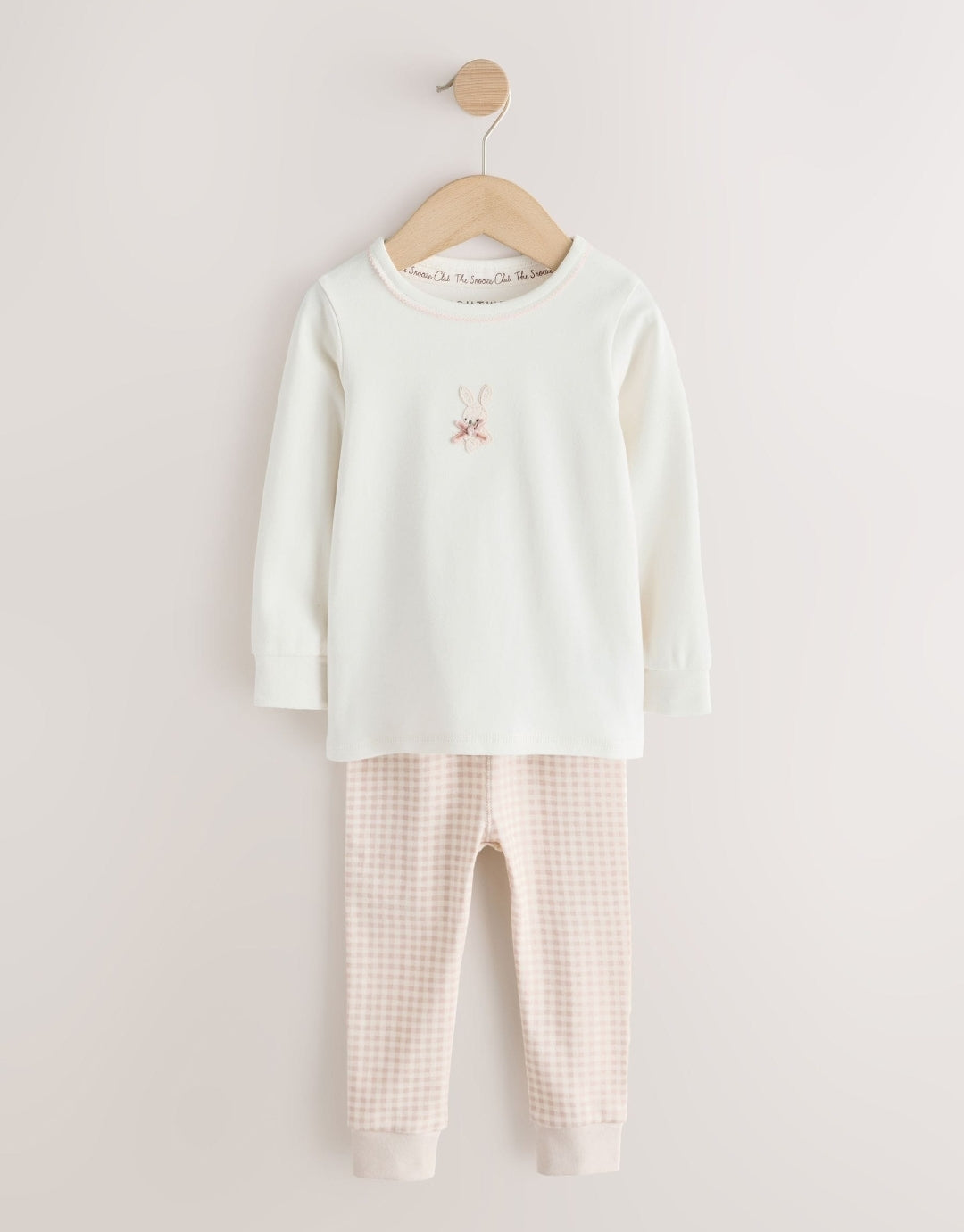 Neutral Bunny Print Snuggle Pyjamas 3 Pack