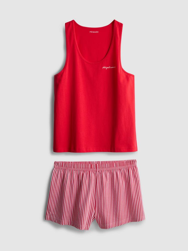 Cotton Vest And Short Pyjamas