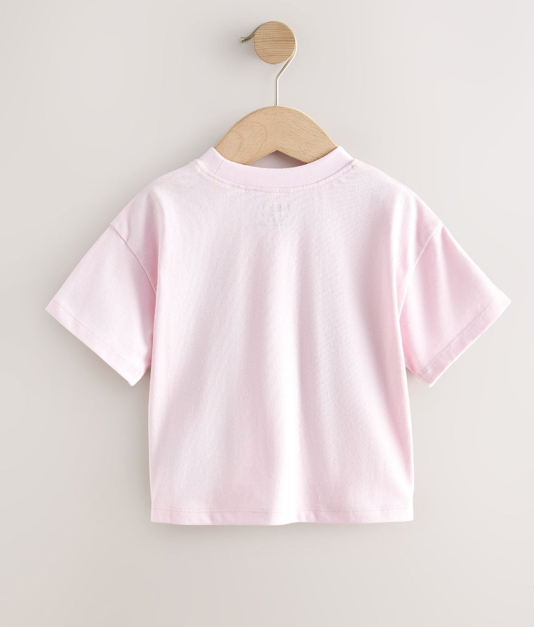 Pink Bunny Short Sleeve T-Shirt