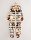 Fairisle Fleece Baby Pramsuit