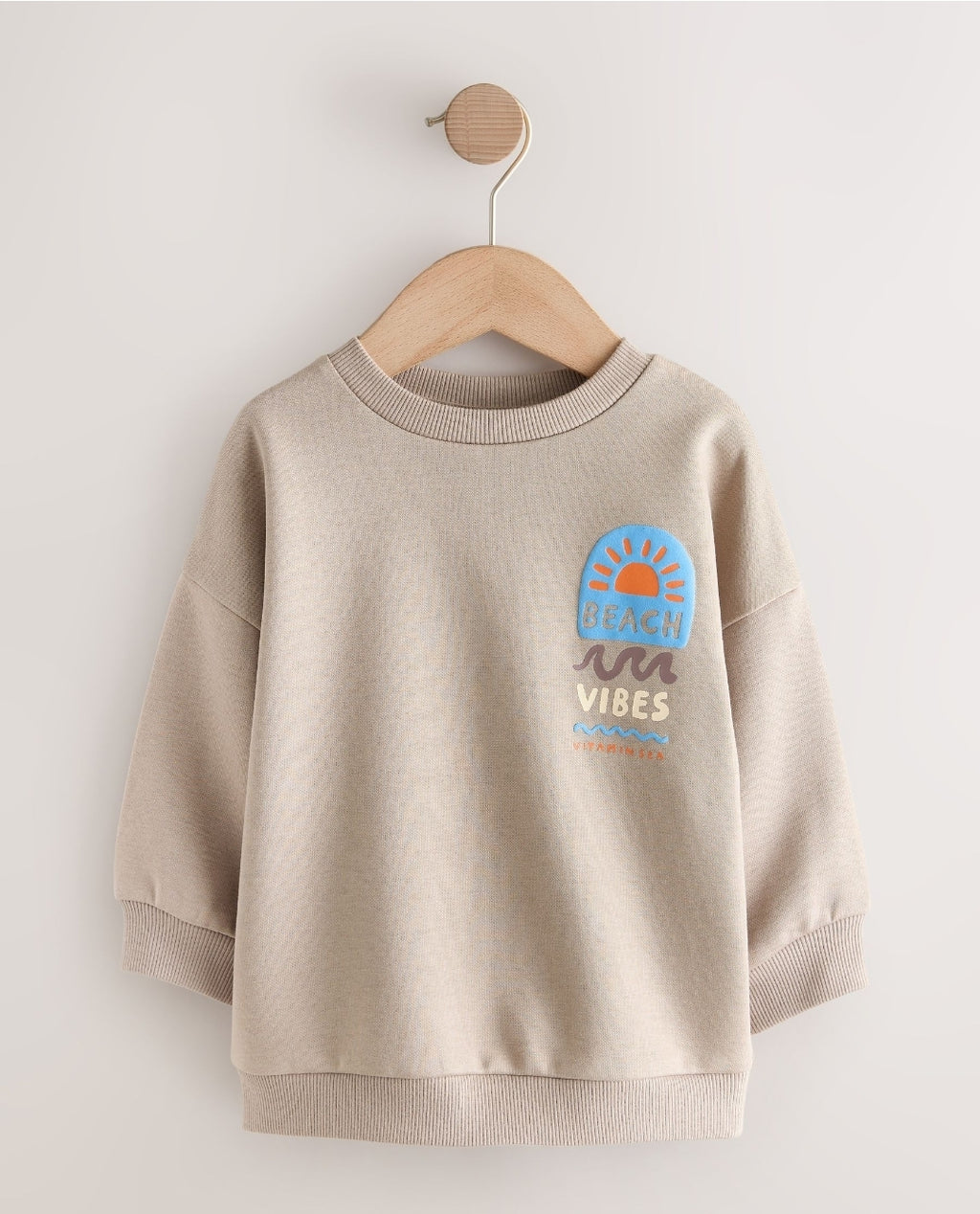 Back Print Crew Neck Sweatshirt