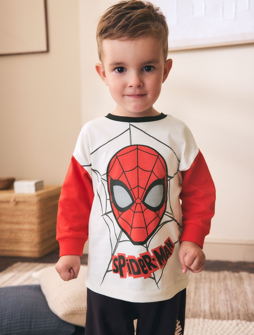 Red/Black/Grey Spiderman Long Sleeve Jogger Pyjamas 3 Pack