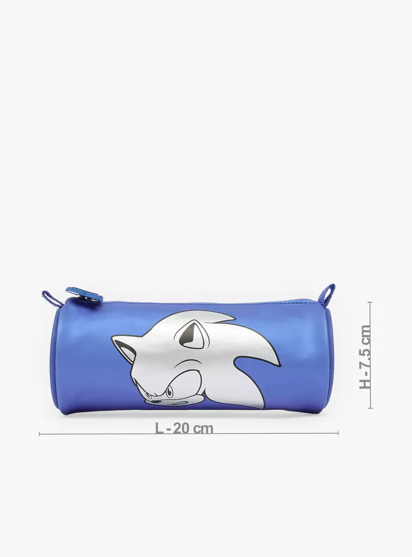 SEGA Sonic Print Pencil Pouch with Zip Closure