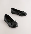 Black Patent Standard Fit (F)
Leather Ballerina School Shoes