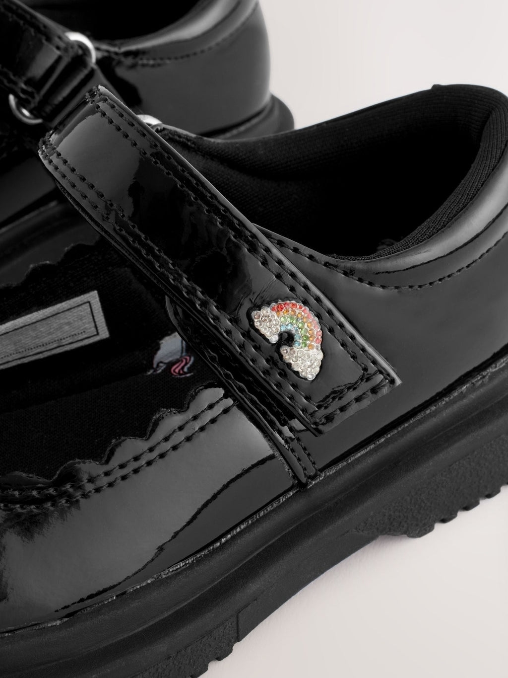 Black Patent Rainbow Chunky
Mary Jane School Shoes