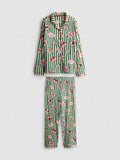 Primark Kids' Christmas Twinning Cosy Shirt Pyjamas