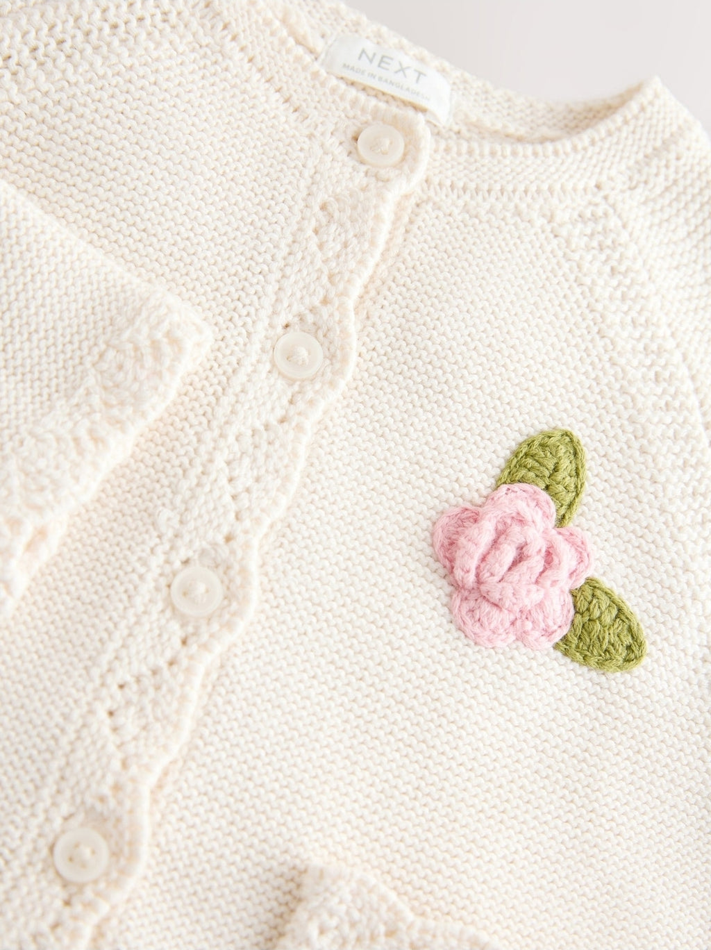 Ecru Flower Girl Occasion Cardigan