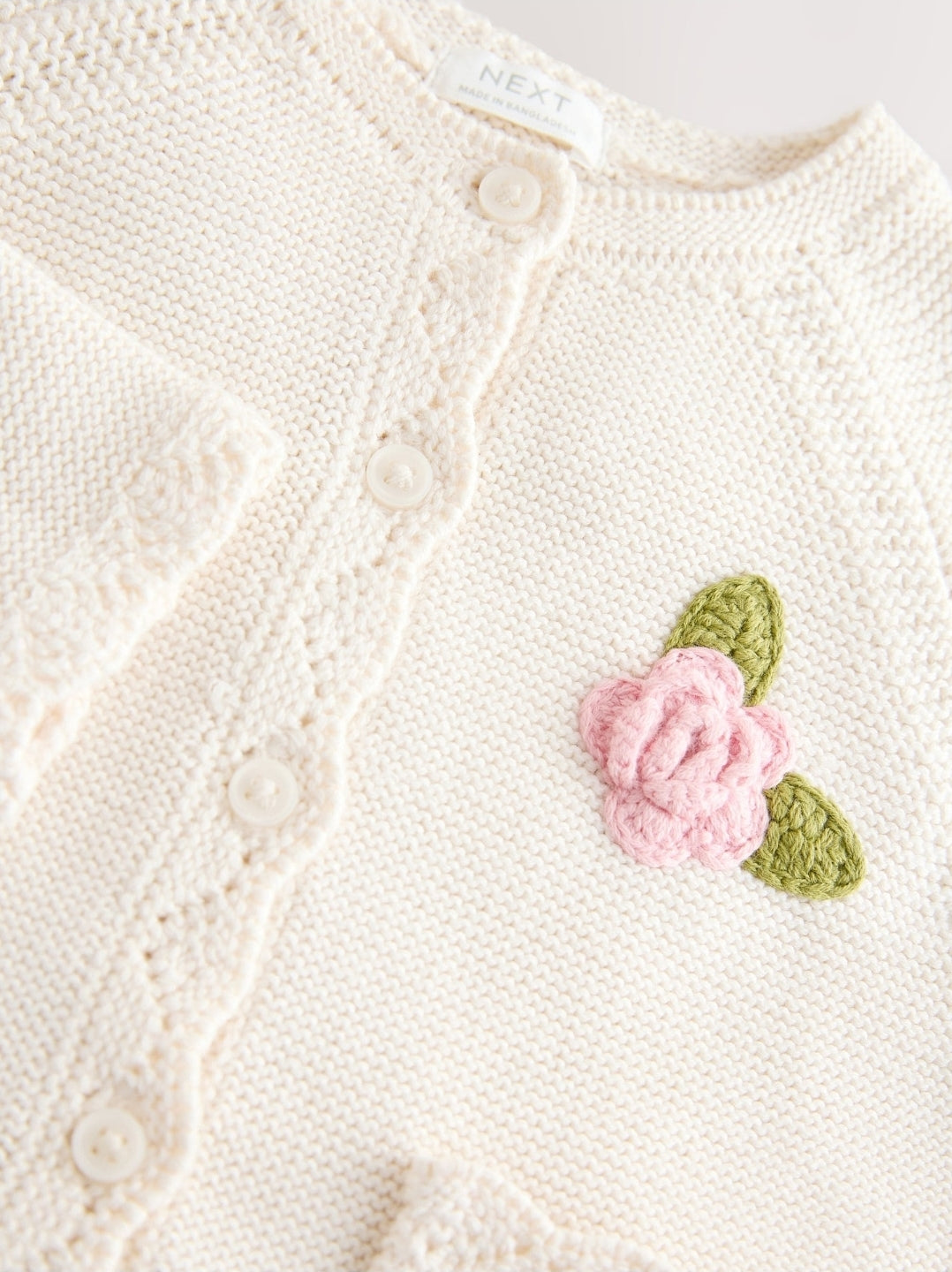 Ecru Flower Girl Occasion Cardigan