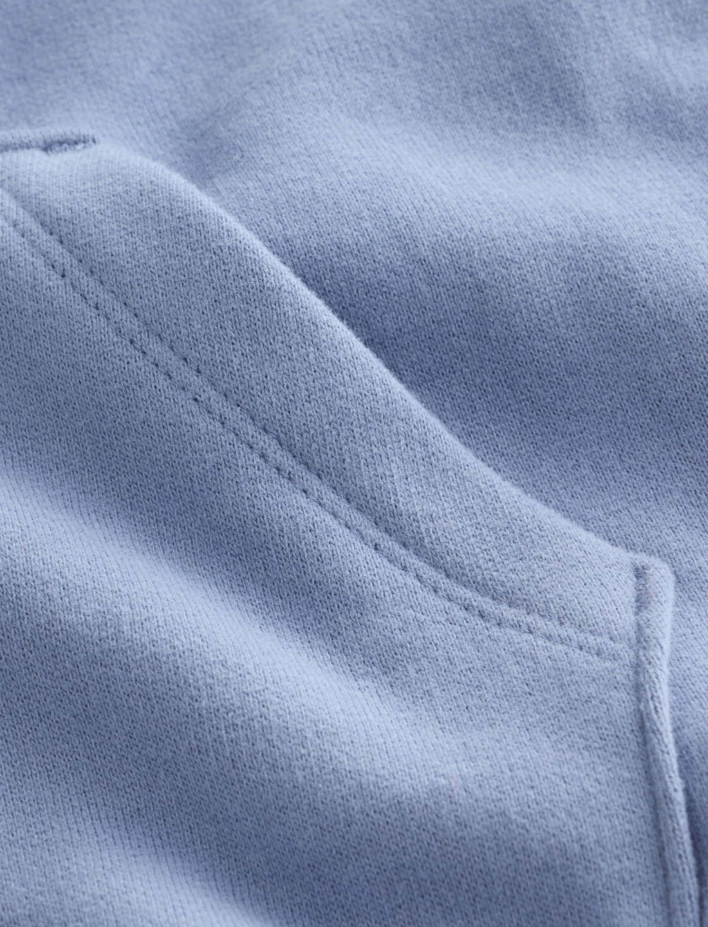 Blue Soft Touch Zip Up Hoodie