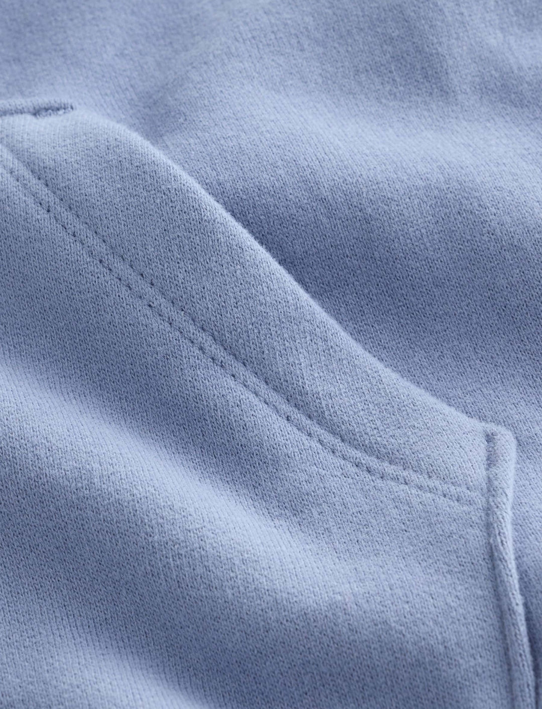 Blue Soft Touch Zip Up Hoodie