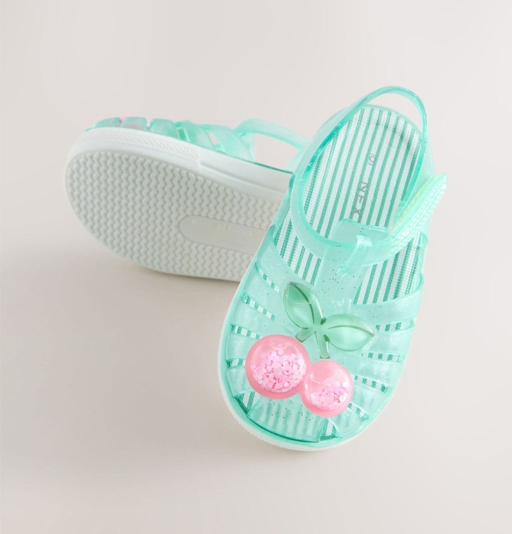 Green Jelly Sandals