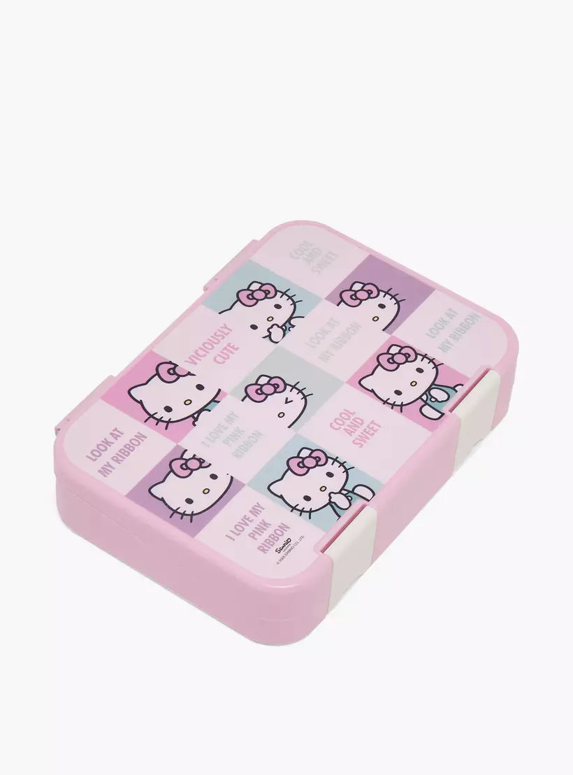 Sanrio Hello Kitty Lunch Box for Girls with Clip Lock Lid