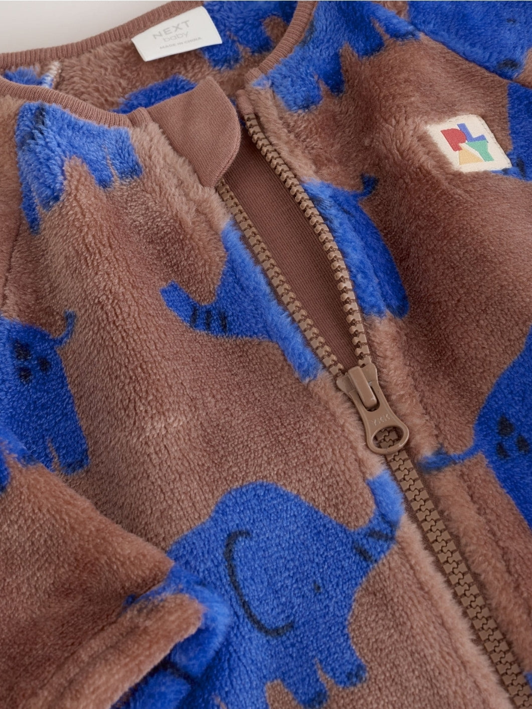 Brown Elephant Fleece Baby
Sleepsuit
