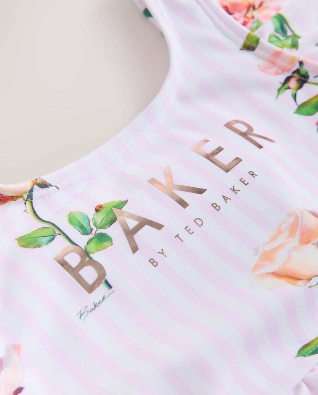 Baker by Ted Baker 2 Piece Frill
Stripe Tonal Bikini