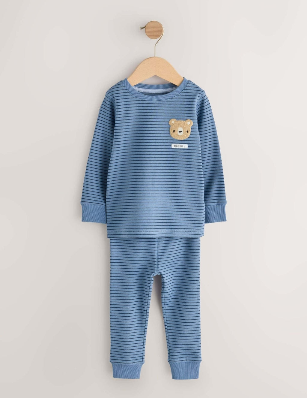 Navy/Ecru Bears Snuggle Pyjamas 3 Pack