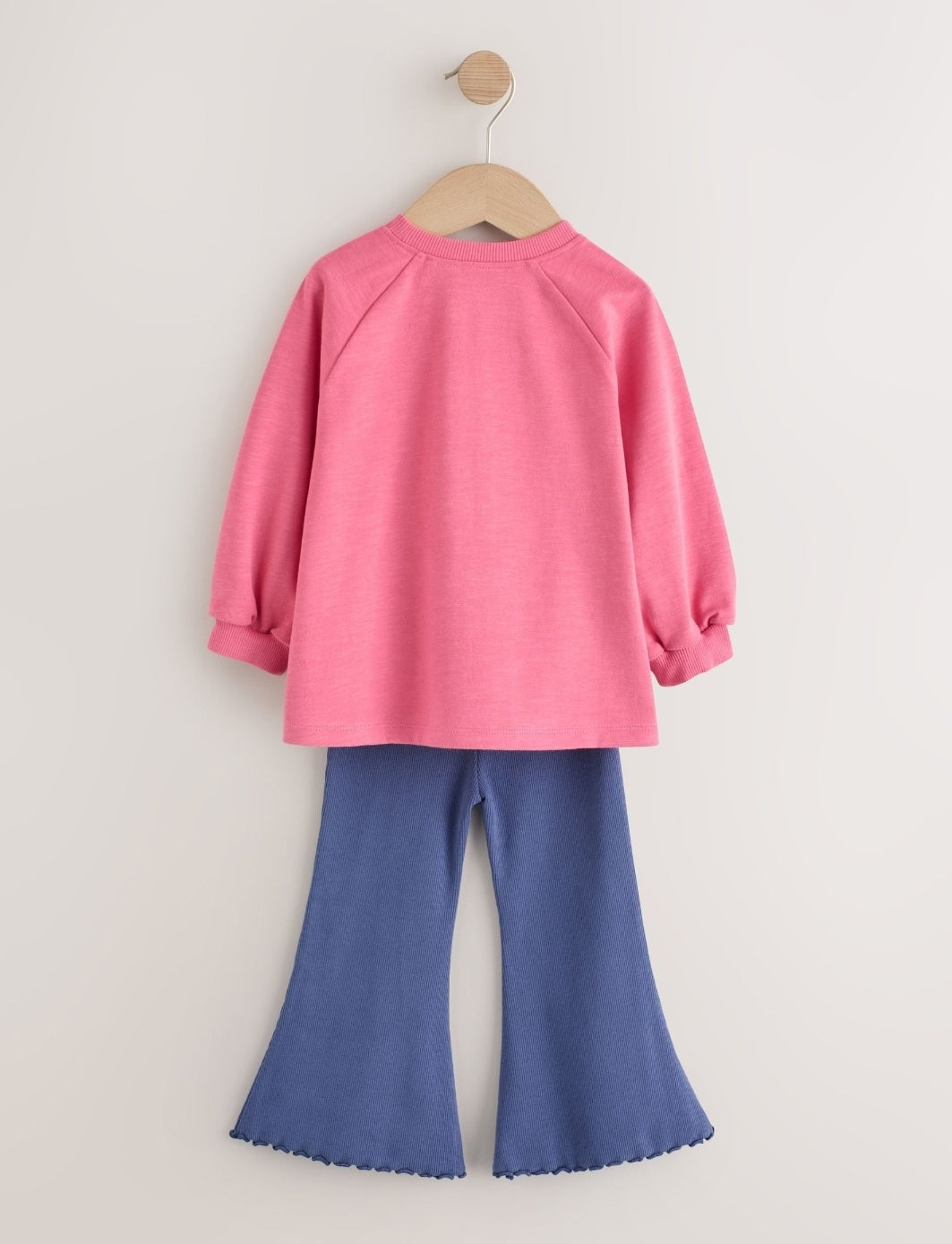 Pink Apple Long Sleeve Top and Leggings Set
