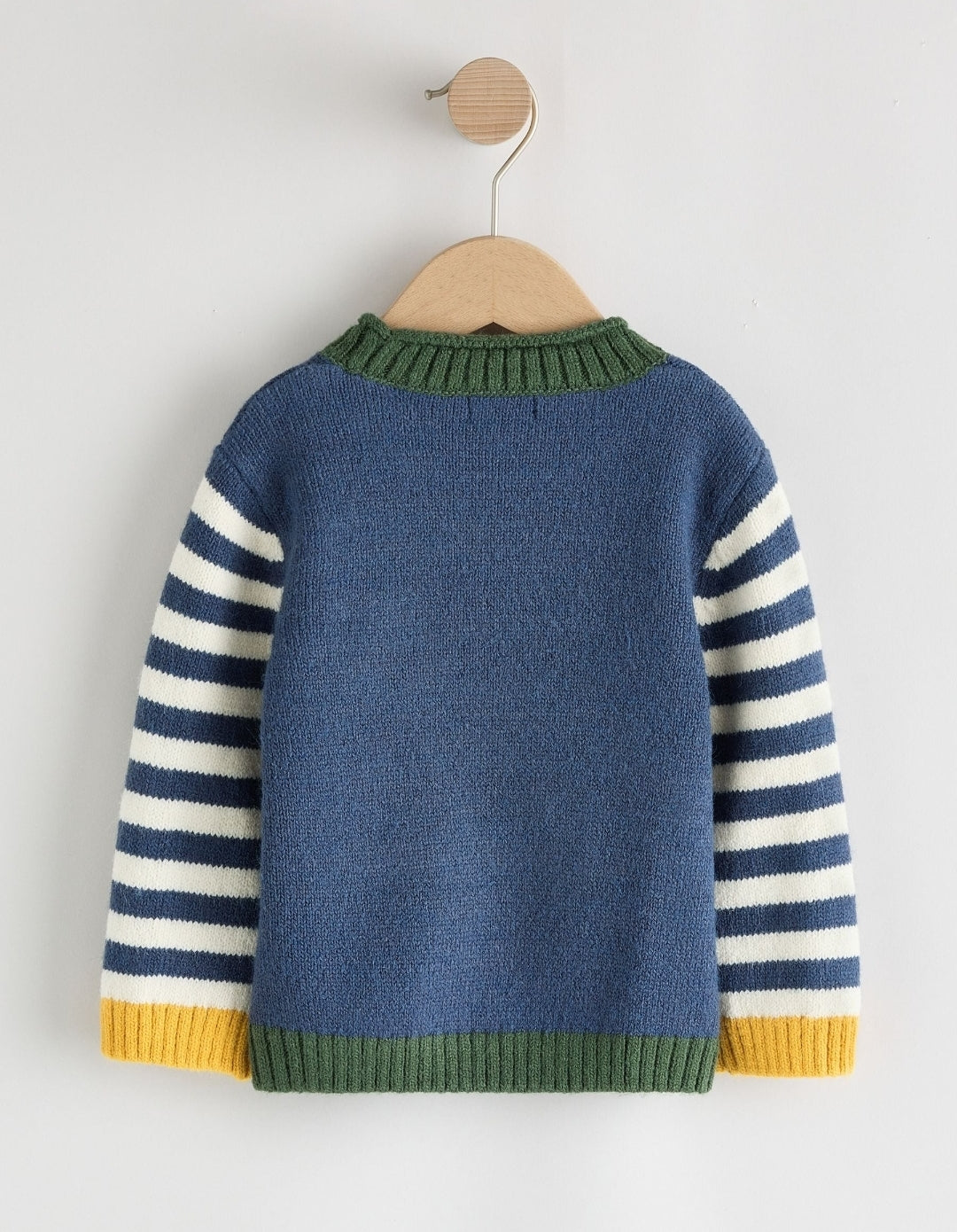Navy Blue Horse Character Knitted Crew Neck Jumper
