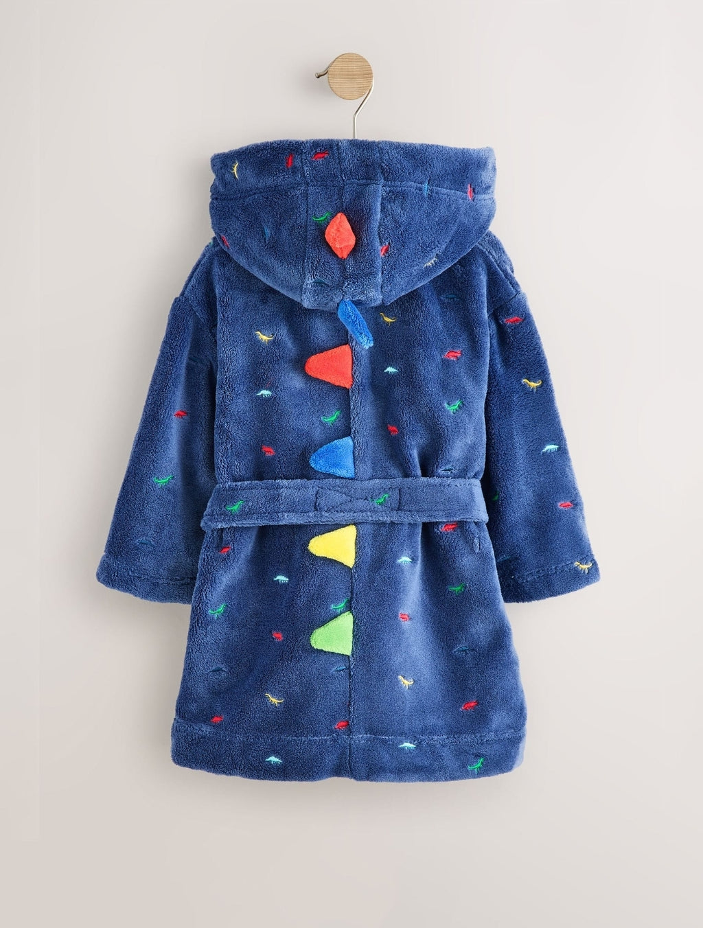 Blue Dino Fleece Robe