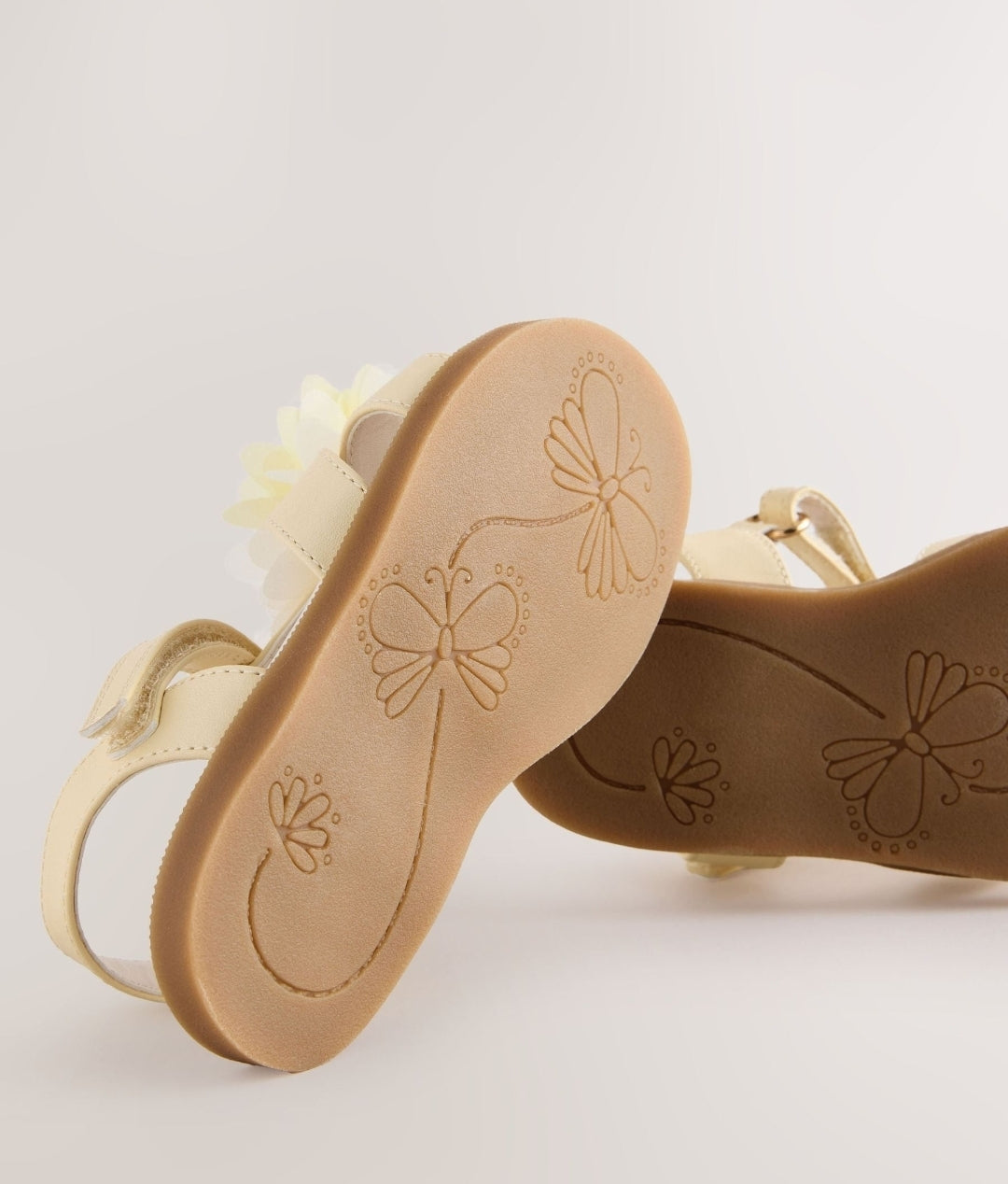Lemon Yellow Flower Corsage Sandals