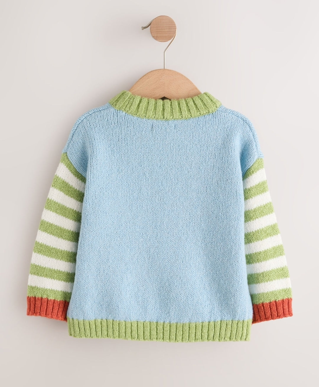 Multi Bright Cow Character Knitted 
Crew Neck Jumper
