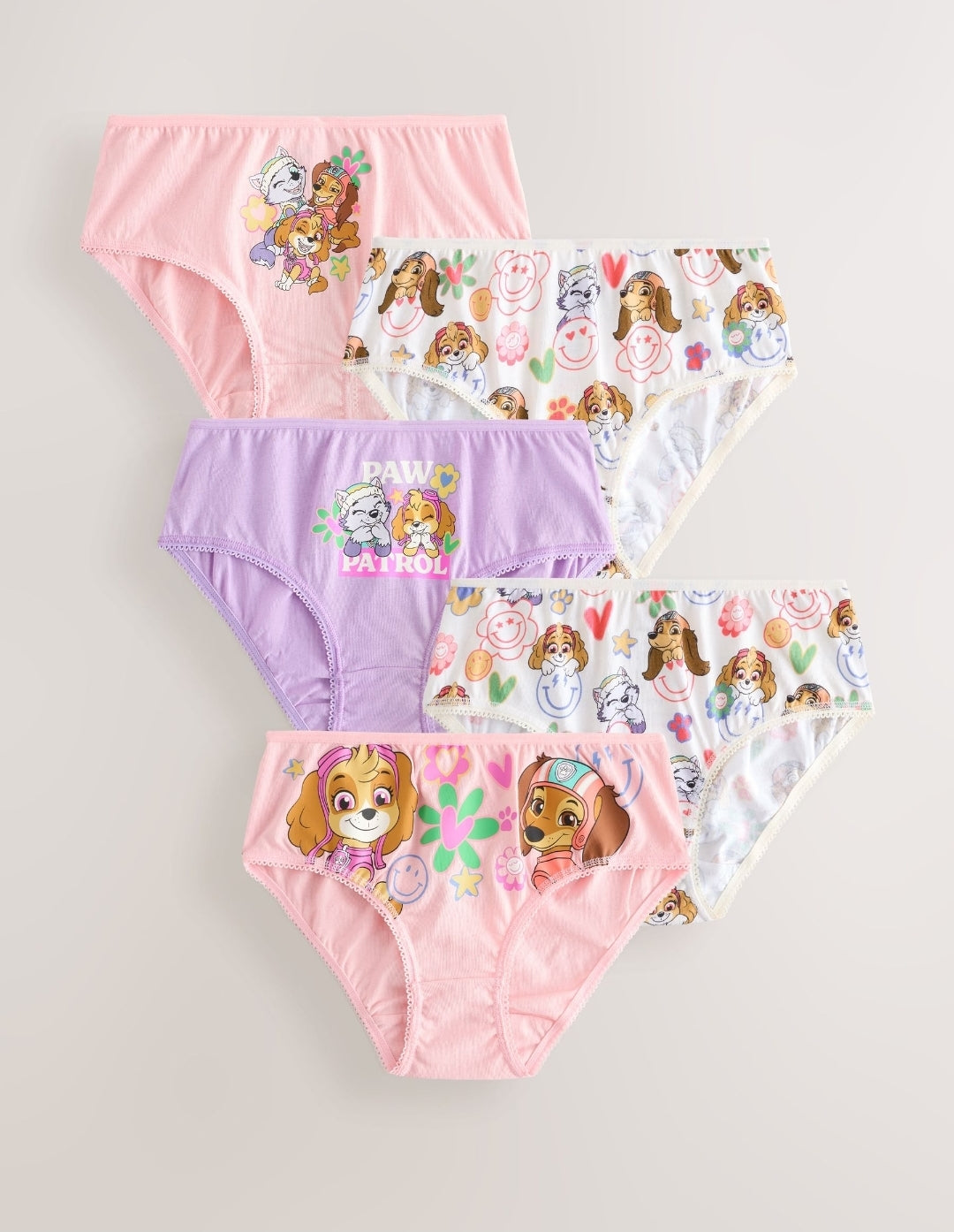 Pink Paw Patrol Briefs 5 Pack