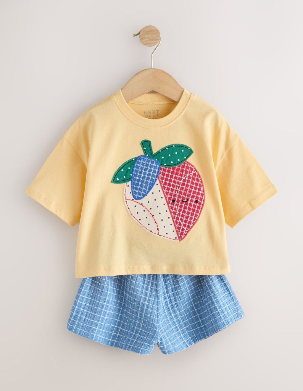 Yellow Strawberry T-Shirt Cycle
Shorts Set