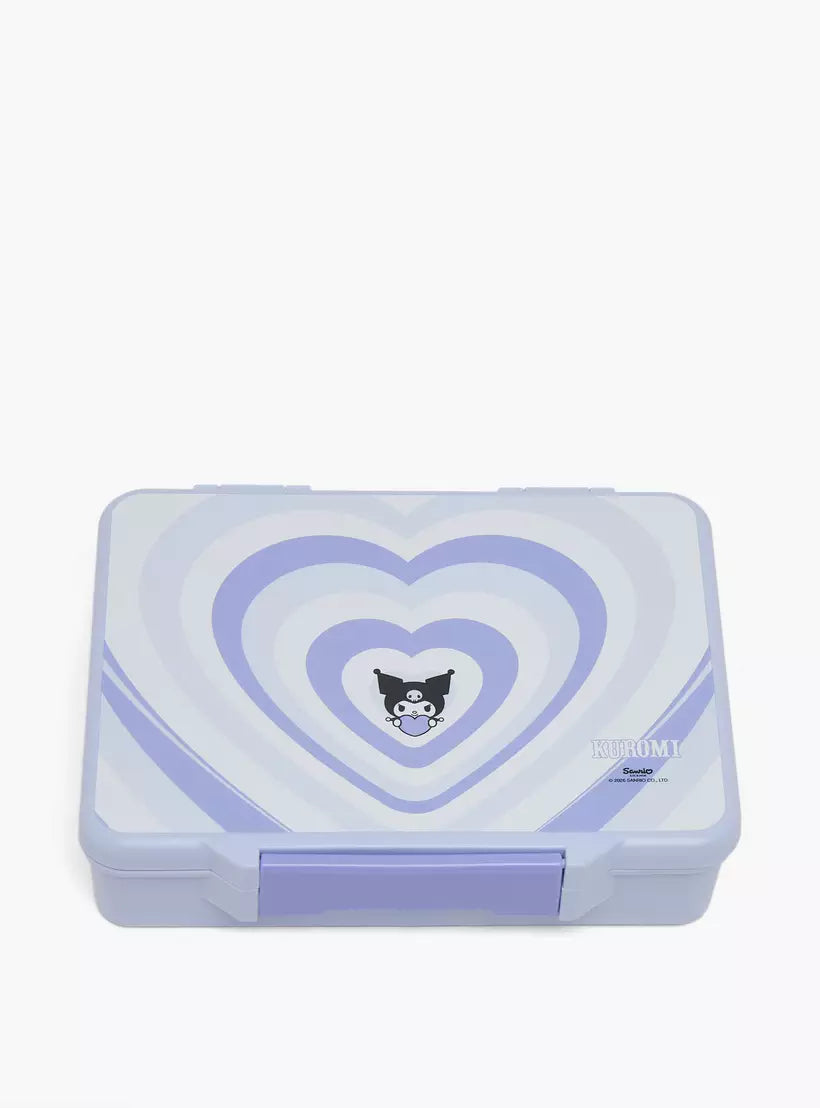 Sanrio Kuromi Print Bento Lunch Box for Girls with Cutlery
