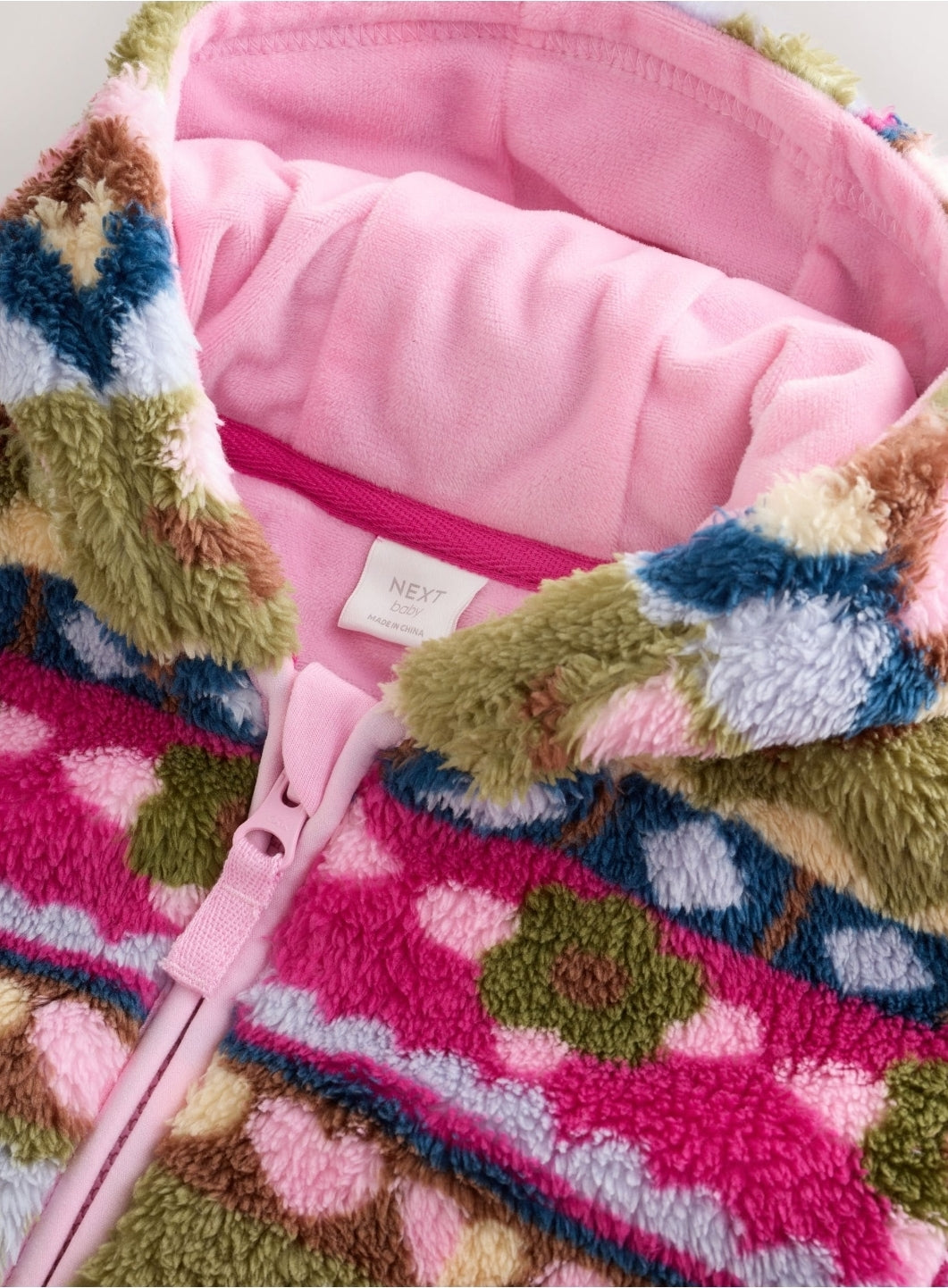 Multi Fairisle Fleece Baby Zip Jacket