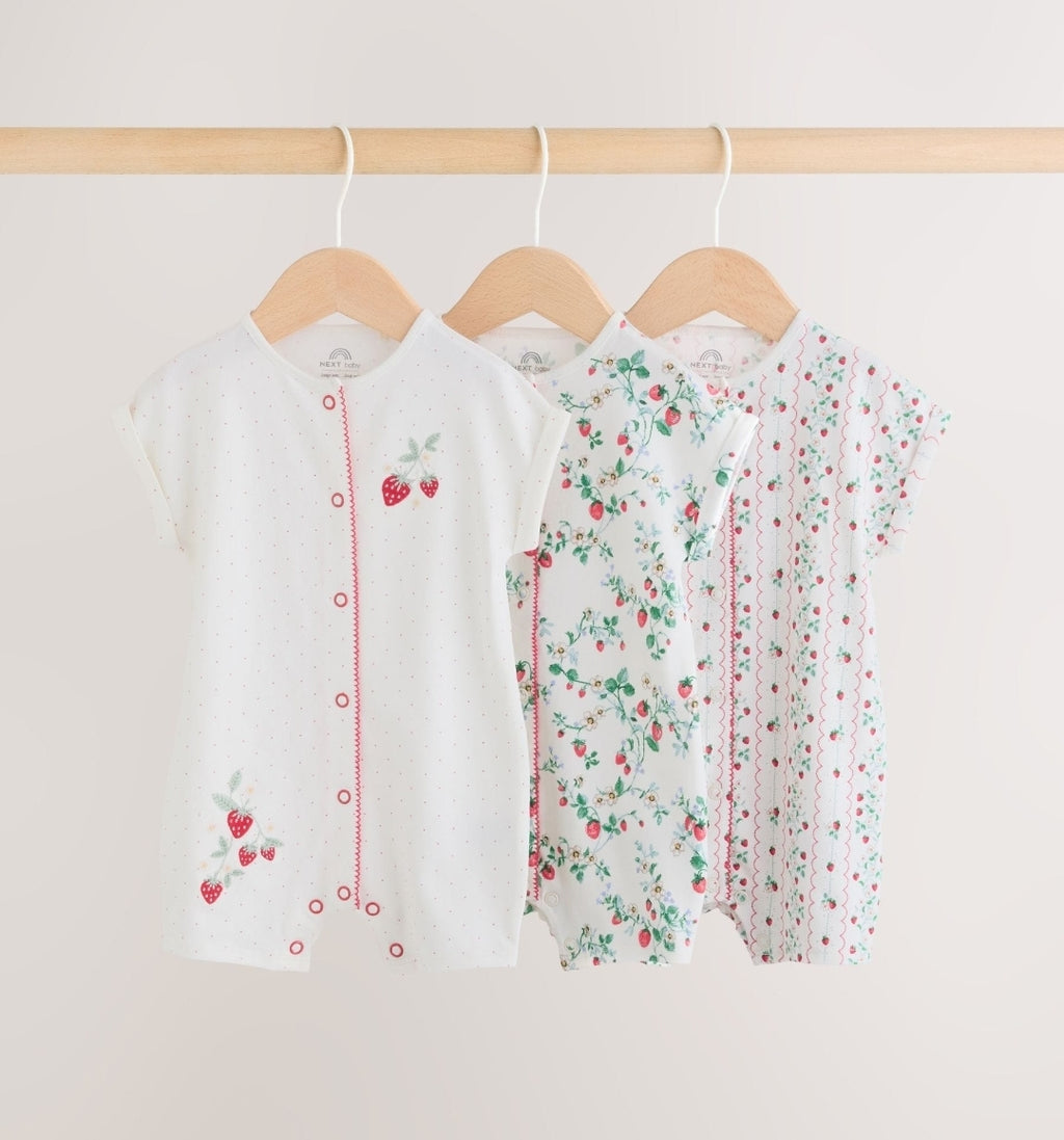 White Strawberry Printed Jersey
Baby Rompers 4 Pack