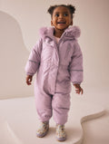 Pink Shower Resistant Snowsuit