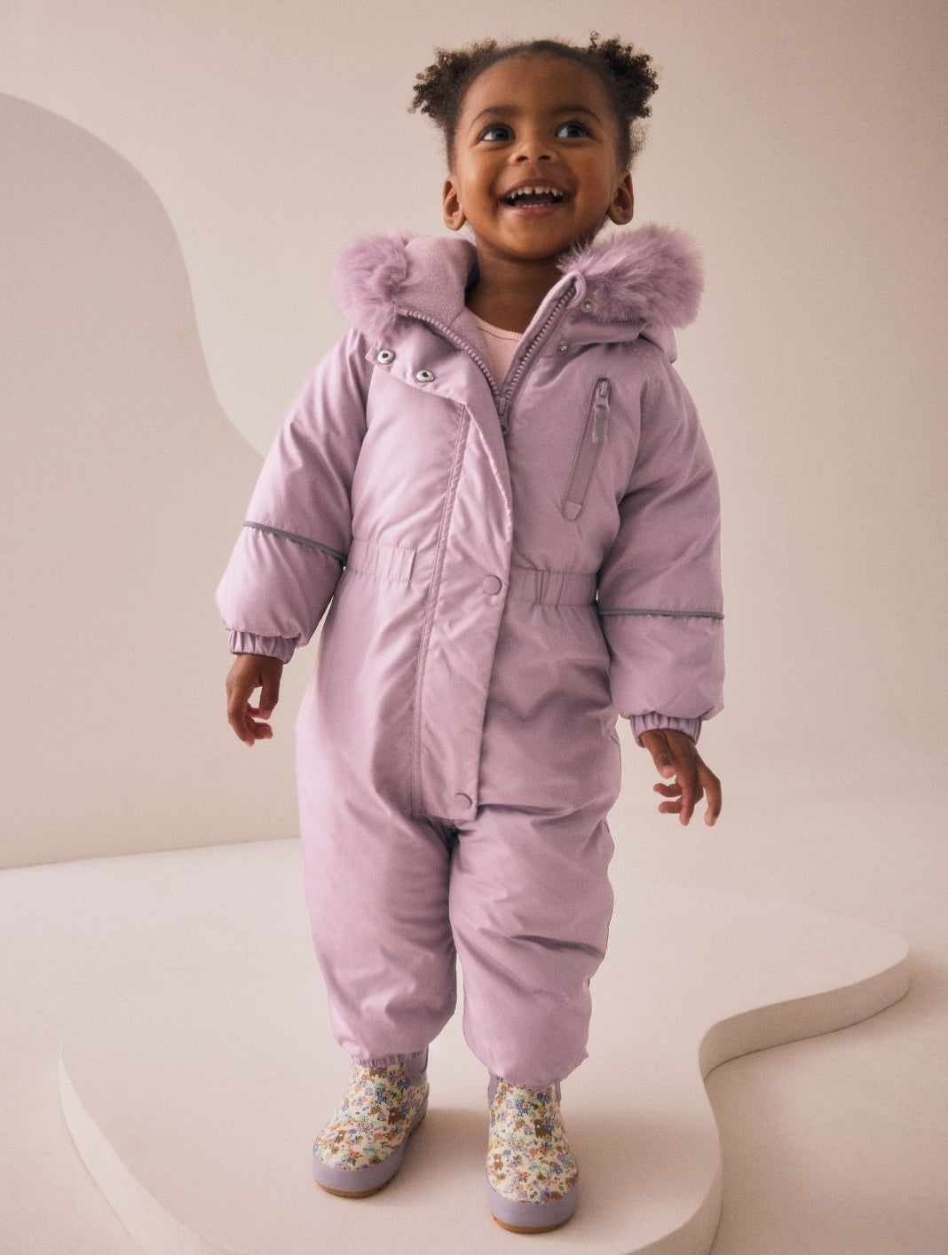 Pink Shower Resistant Snowsuit