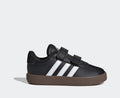 adidas Black/White VL Court 3.0 Hook and Loop Infant Trainers